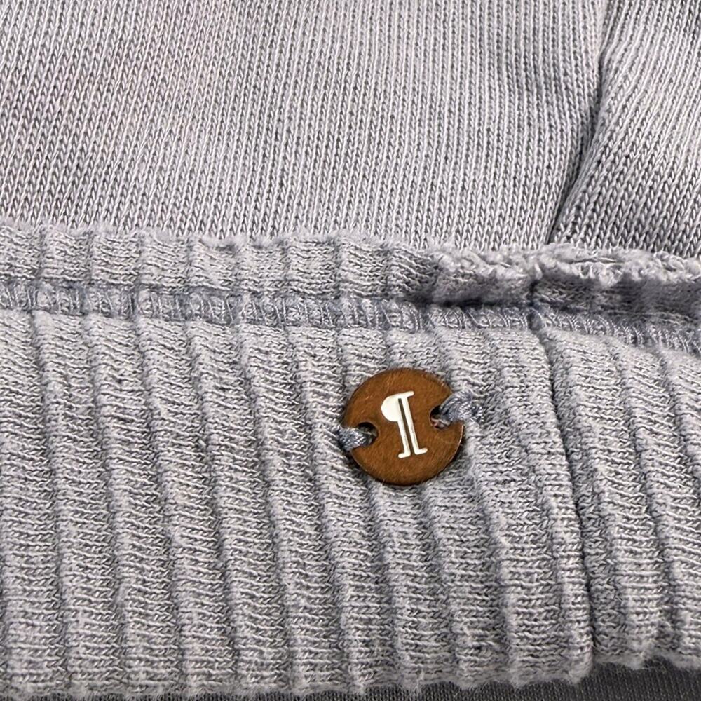 Anthropologie Pilcro Open-Back Bow Cropped Puff Sleeve Sweatshirt Lavender S - Picture 6 of 9